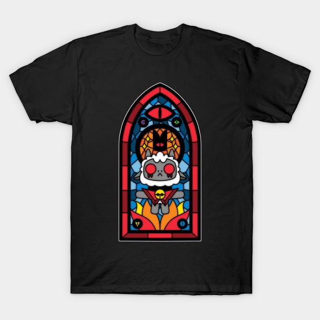 Lamb stained glass T-Shirt by paulagarcia